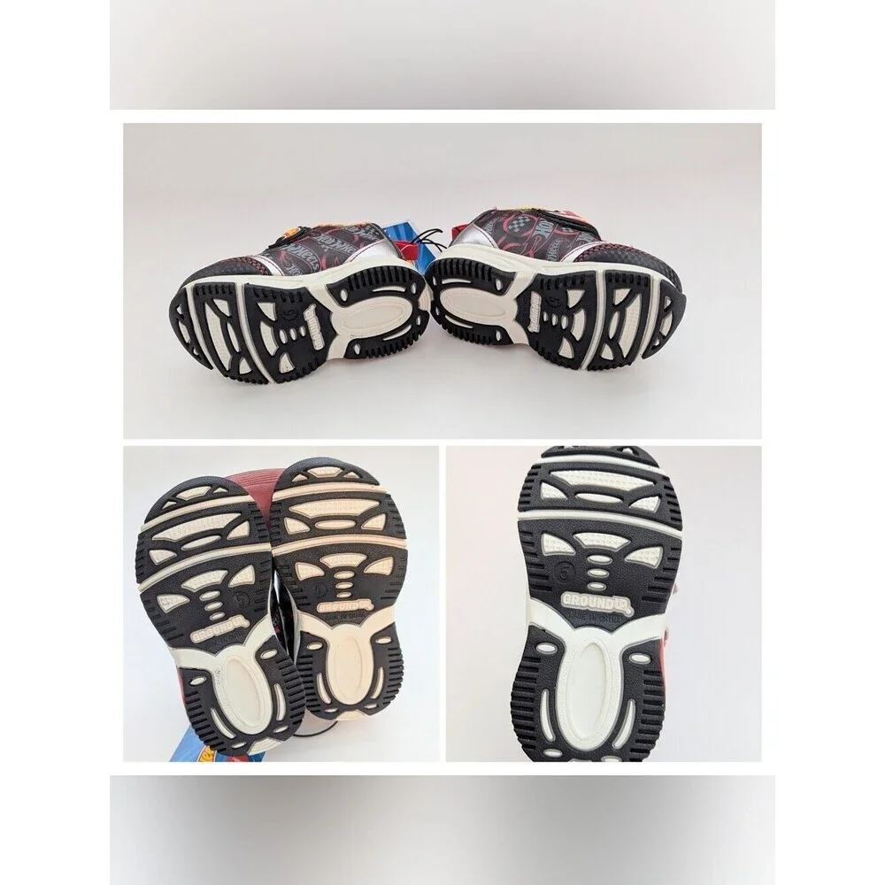 NWT Hot Wheels Toddler/Kids (Size 5) Light-Up Sneakers/Shoes w/Velcro Open Close